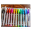 Colores de venta más vendida Juego de lápiz de gel de brillo